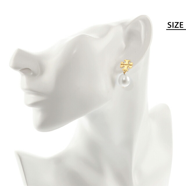 トリーバーチ ピアス レディース ブランド TORY BURCH KIRA PEARL DROP EARRING スタッド 両耳用 65156-709 Tory Gold アクセサリー