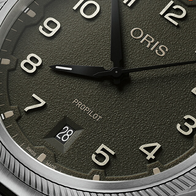 オリス プロパイロット デイト 41mm 自動巻き 腕時計 ブランド メンズ ORIS 01 733 7805 4167-07 8 20 04LC アナログ カーキ スイス製 高級 おしゃれ 防水 プレゼント 男性 実用的