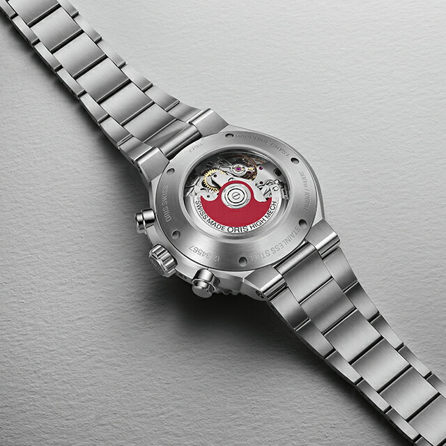 オリス アクイス クロノグラフ 43.5mm 自動巻き 腕時計 メンズ クロノグラフ ORIS 01 771 7793 4155-07 8 23 01PEB アナログ ブルーグラデーション スイス製 高級 ブランド おしゃれ 防水 プレゼント 男性 実用的