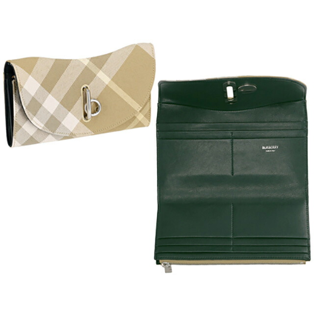 バ－バリ－ 長財布 レディース BURBERRY チェック 8081786 ベージュ系 ウォレット ブランド 高級 おしゃれ プレゼント 実用的