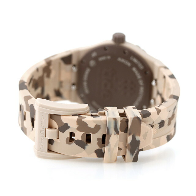 モーリスラクロア アイコン タイド 40mm クオーツ 腕時計 メンズ MAURICE LACROIX AI2008-IJJIZ-000-0 アナログ サンドベージュ カモフラージュ スイス製 ブランド おしゃれ 防水 プレゼント 男性 実用的