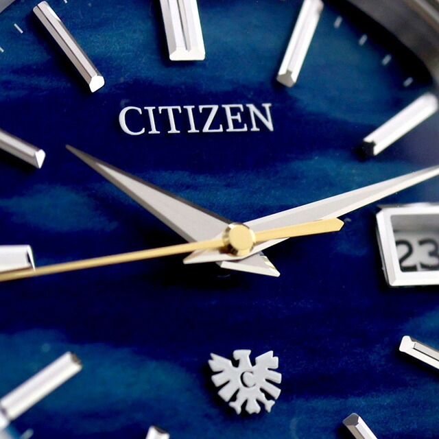 ザシチズン 30周年記念限定モデル 年差±5秒 和紙文字板 アイコニックネイチャーコレクション 高精度 光発電エコドライブ 腕時計 ブランド メンズ チタン 数量限定 ソーラー THE CITIZEN AQ4100-22L 高級 おしゃれ 防水 プレゼント 男性 実用的