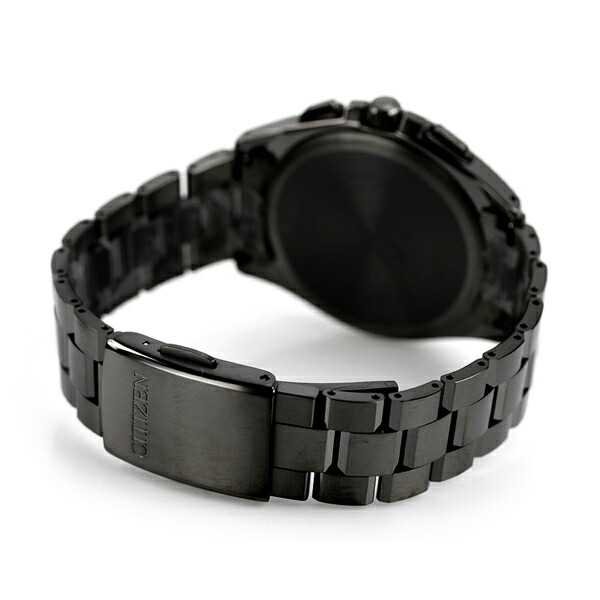 AT8044-56E シチズン アテッサ エコドライブ 電波時計 メンズ 腕時計 ソーラー電波腕時計 チタン クロノグラフ CITIZEN ATTESA オールブラック 黒 時計 高級 ブランド おしゃれ 防水 文字盤 大きい プレゼント 男性 実用的