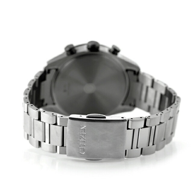 シチズン アテッサ ACT Line ダイレクトフライト 光発電エコドライブ電波 腕時計 ブランド メンズ チタン クロノグラフ 電波ソーラー CITIZEN ATTESA AT8295-56E アナログ ブラック 黒 日本製 高級 おしゃれ 防水 文字盤 大きい プレゼント 男性 実用的