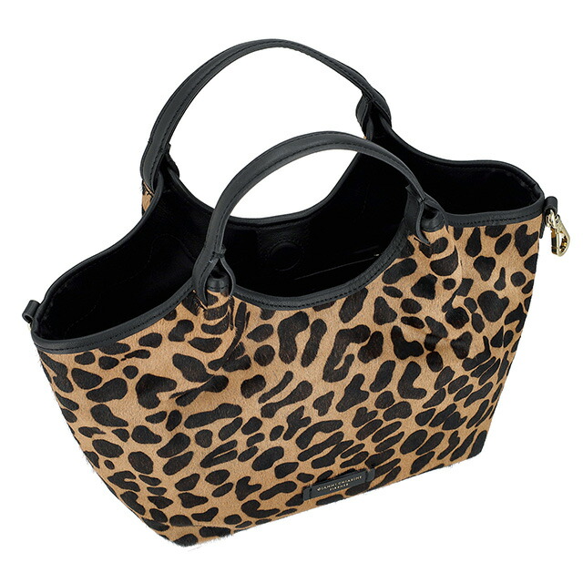 ジャンニキアリーニ ハンドバッグ レディース ブランド GIANNI CHIARINI レザー BS 11109 HORSY ブラウン/レオパード 軽量 小さめ 手提げ 高級 おしゃれ プレゼント 女性 実用的 かわいい