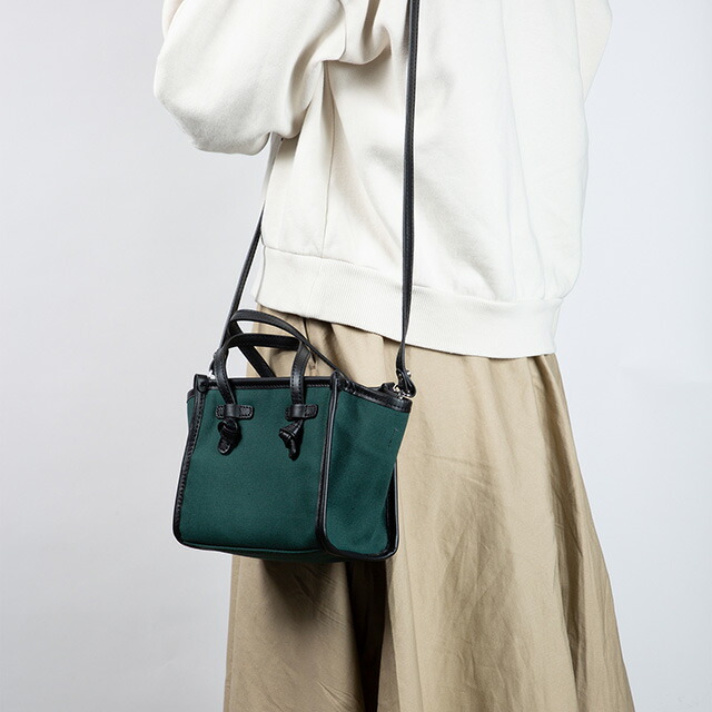 ジャンニキアリーニ ハンドバッグ レディース ブランド GIANNI CHIARINI BS 8065 CNV-SE グリーン 軽量 小さめ 手提げ 高級 おしゃれ プレゼント 女性 実用的 かわいい