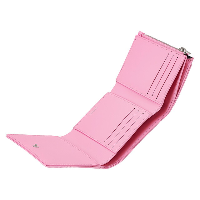 バ－バリ－ 三つ折り財布 レディース ブランド BURBERRY 8049282 ピンク ウォレット 高級 おしゃれ プレゼント 実用的