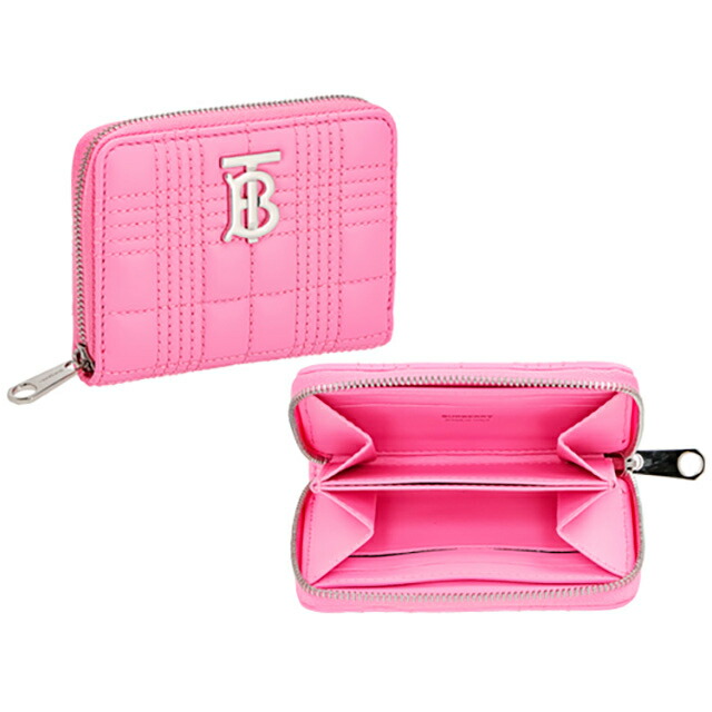 バ－バリ－ コインケース レディース ブランド BURBERRY 8049290 ピンク 小銭入れ 小さい 高級 おしゃれ プレゼント 実用的 かわいい