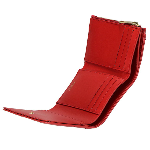 バ－バリ－ 三つ折り財布 レディース ブランド BURBERRY 8064824 レッド ウォレット 高級 おしゃれ プレゼント 実用的