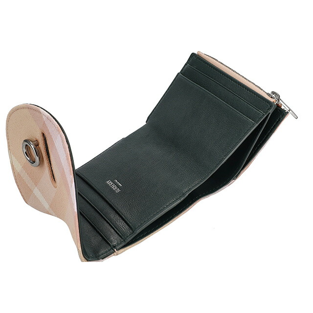 バ－バリ－ 三つ折り財布 レディース ブランド BURBERRY 8081785 ピンク ウォレット 高級 おしゃれ プレゼント 実用的