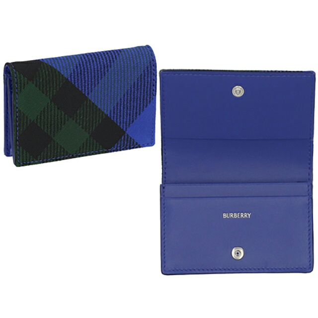 バ－バリ－ 名刺入れ メンズ ブランド BURBERRY 8086008 ナイトブルー 高級 おしゃれ プレゼント 実用的