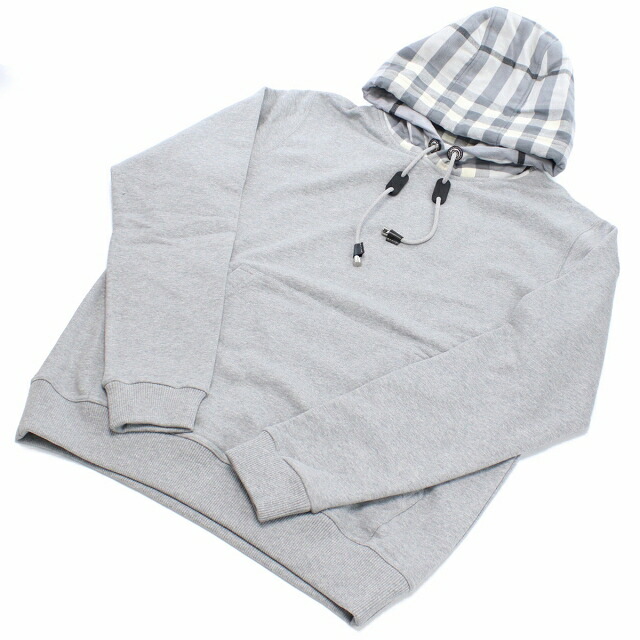 バーバリー パーカー メンズ BURBERRY コットン100% ポルトガル 8057010 PALE GREY MELANGE グレー系 ファッション 選べるモデル プレゼント 実用的