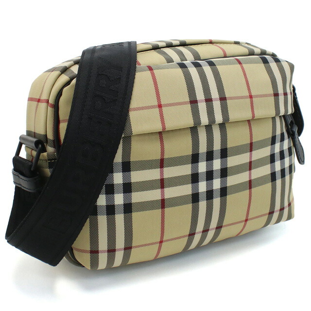 バーバリー 斜め掛けショルダーバッグ メンズ BURBERRY ナイロン ルーマニア 8084111 ARCHIVE BEIGE マルチカラー バッグ 斜めがけ ブランド 高級 おしゃれ プレゼント 男性 実用的 かっこいい