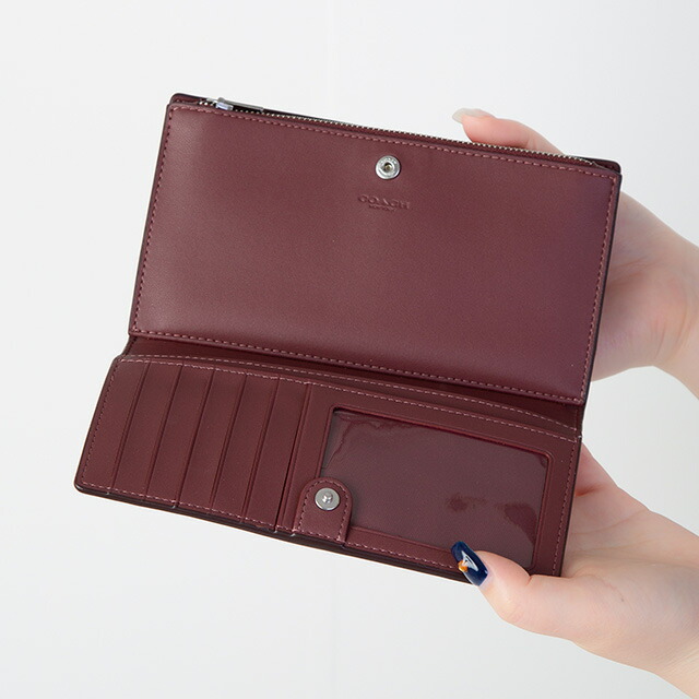 コーチ 長財布 メンズ レディース ブランド COACH C8329 SVC0X ブライトバイオレット ピンク ウォレット 高級 おしゃれ プレゼント 実用的