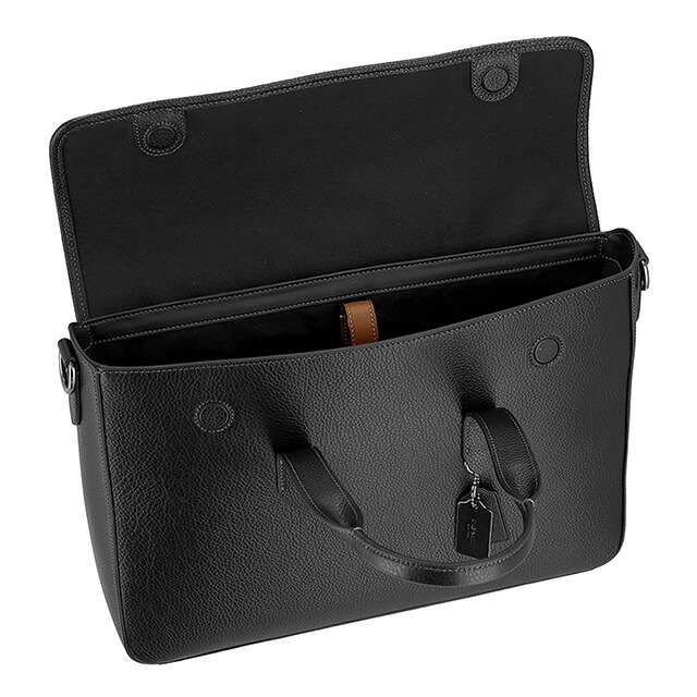 コーチ ブリーフケース ビジネスバッグ 2way ショルダーバッグ 斜めがけ メンズ アウトレット ブランド COACH C9875 QB BK ブラック 軽量 A4 ノートpc 高級 おしゃれ プレゼント 男性 実用的 かっこいい