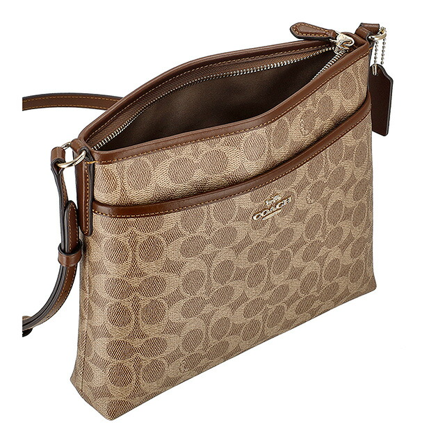 コーチ ショルダーバッグ メッセンジャーバッグ レディース アウトレット ブランド COACH CCQ21 IMXHE ブラウン 斜めがけ 高級 おしゃれ プレゼント 女性 実用的 かわいい