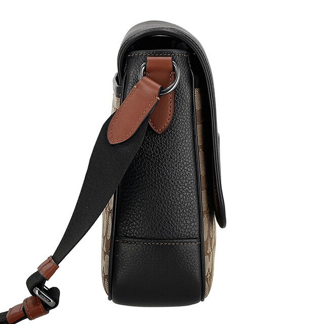 コーチ ショルダーバッグ メッセンジャーバッグ メンズ アウトレット ブランド COACH CE534 QBV1R カーキ/ブラックマルチ ブラウン 斜めがけ 高級 おしゃれ プレゼント 男性 実用的 かっこいい