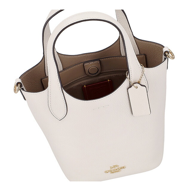 コーチ ハンドバッグ 2way ショルダーバッグ 斜めがけ レディース アウトレット ブランド COACH レザー CR168 IMCHK ホワイト 軽量 小さめ 手提げ 高級 おしゃれ プレゼント 女性 実用的 かわいい