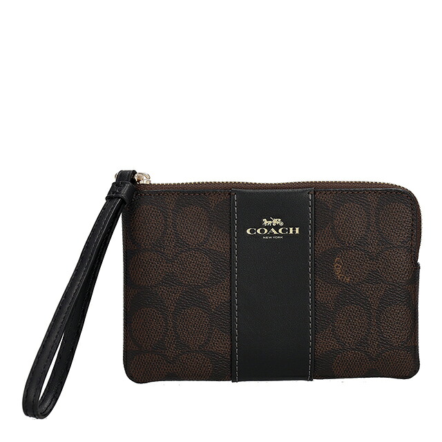 コーチ ポーチ レディース ブランド COACH Vietnam CW854 IMXAQ ダークブラウン/ブラック