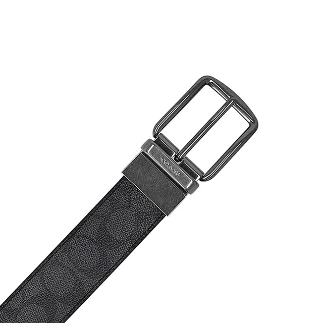 コーチ ベルト メンズ ブランド COACH India CY982 QBMI5 ブラック/チャコール