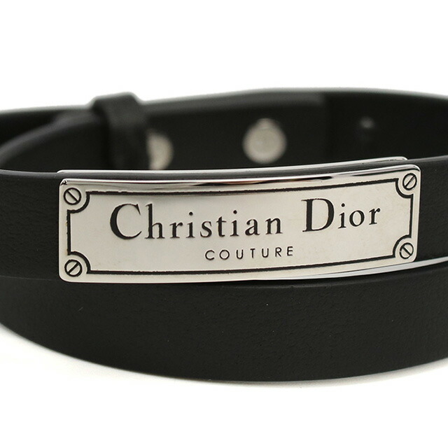 ディオール ブレスレット メンズ ブランド Christian Dior イタリア B1896 ブラック アクセサリー