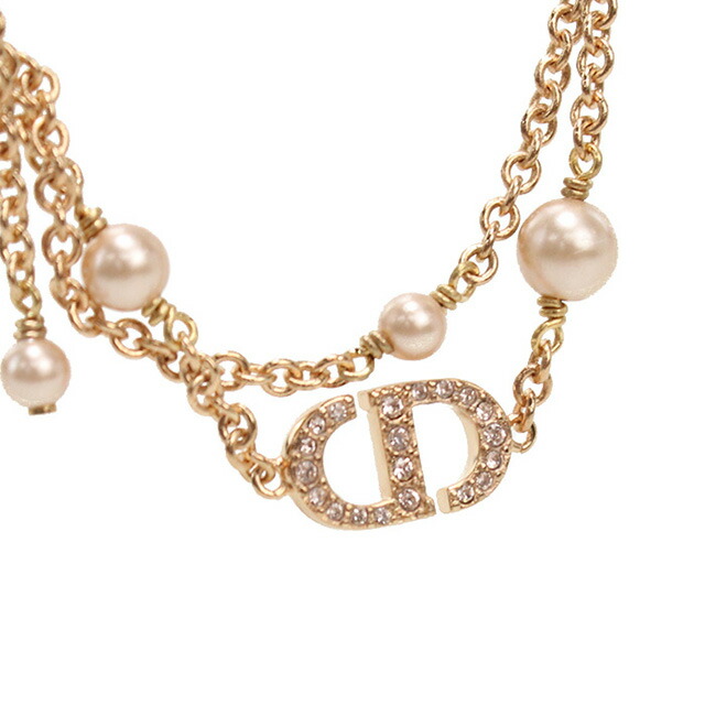 ディオール ネックレス レディース ブランド Christian Dior インド N2701 ゴールド系 アクセサリー