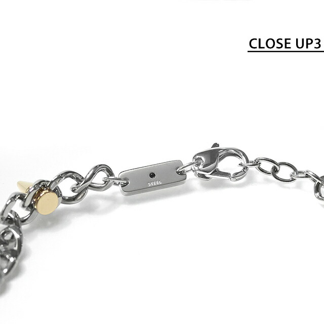 ディーゼル ブレスレット メンズ レディース ブランド DIESEL シルバー ゴールド アクセサリー