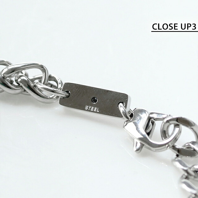 ディーゼル ブレスレット メンズ レディース DIESEL チェーン ステンレススチール DX1469040 シルバー ブラック アクセサリー 腕輪 ジュエリー ブランド 高級 おしゃれ プレゼント 実用的 ペア