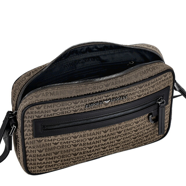 エンポリオ・アルマーニ ショルダーバッグ メンズ EMPORIO ARMANI EM001210-AF13823 ブラウン 斜めがけ ブランド 高級 おしゃれ プレゼント 男性 実用的 かっこいい