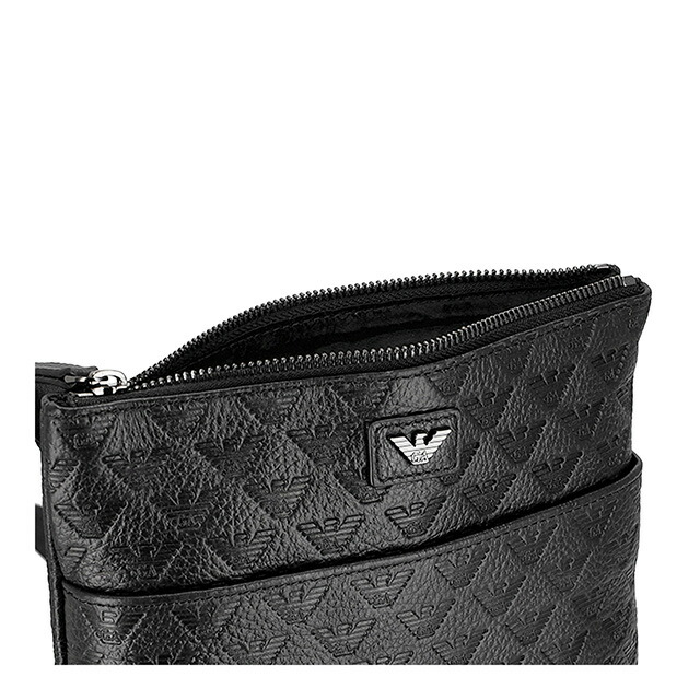 エンポリオ・アルマーニ ショルダーバッグ メンズ ブランド EMPORIO ARMANI EM001688-AF14774 UC001 ブラック 斜めがけ ブランド 高級 おしゃれ プレゼント 男性 実用的 かっこいい