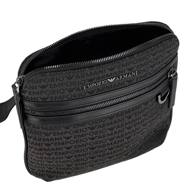 エンポリオ・アルマーニ ショルダーバッグ メンズ EMPORIO ARMANI EM001780-AF13823 ブラック 斜めがけ ブランド 高級 おしゃれ プレゼント 男性 実用的 かっこいい