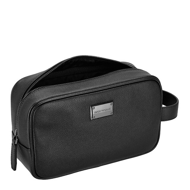 エンポリオ・アルマーニ セカンドバッグ メンズ ブランド EMPORIO ARMANI EM003561-AF13788 UC001 ブラック ビジネス 軽量 小さめ ミニバッグ ブランド 高級 おしゃれ プレゼント 男性 実用的 かっこいい