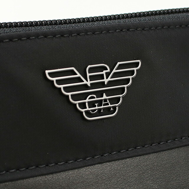 エンポリオ・アルマーニ 斜め掛け ショルダーバッグ メンズ ブランド EMPORIO ARMANI EM001807 ブラック バッグ