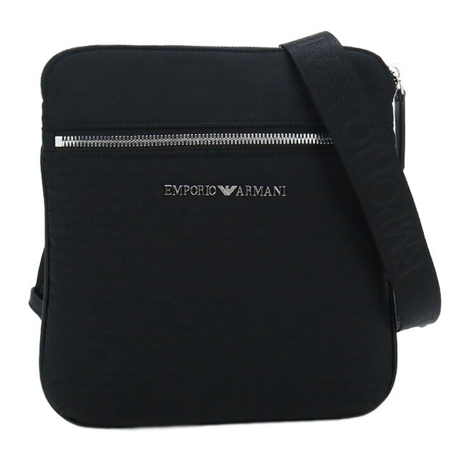 エンポリオ・アルマーニ 斜め掛け ショルダーバッグ メンズ EMPORIO ARMANI Y4M425 BLACK-BLACK ブラック バッグ 斜めがけ ブランド 高級 おしゃれ プレゼント 男性 実用的 かっこいい
