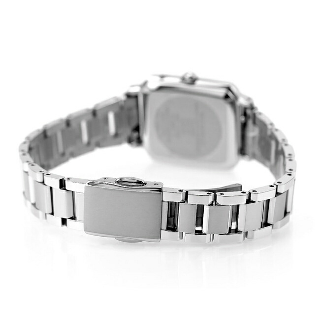 シチズン クロスシー hikari collection Square 2way Model Titania Happy Flight 光発電エコドライブ電波 腕時計 ブランド レディース チタン 替えベルト 電波ソーラー CITIZEN xC ES9500-69E アナログ ブラック 黒 日本製