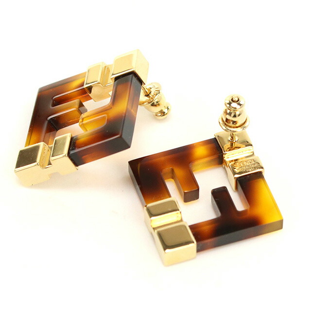 フェンディ ピアス レディース ブランド FENDI 8AK946 ブラウン アクセサリー