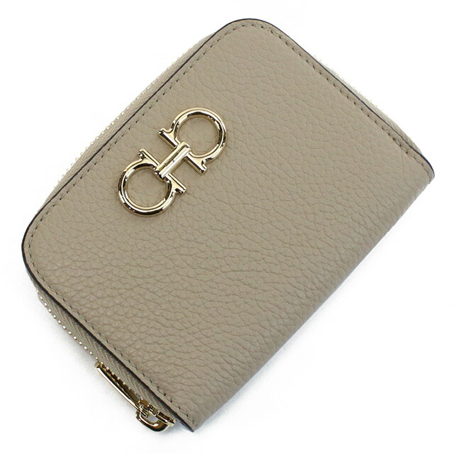 フェラガモ 小銭入れ レディース ブランド FERRAGAMO 22-0406 ベージュ 財布