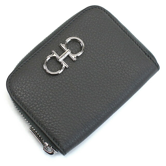 フェラガモ 小銭入れ レディース ブランド FERRAGAMO 22-0406 グレー 財布