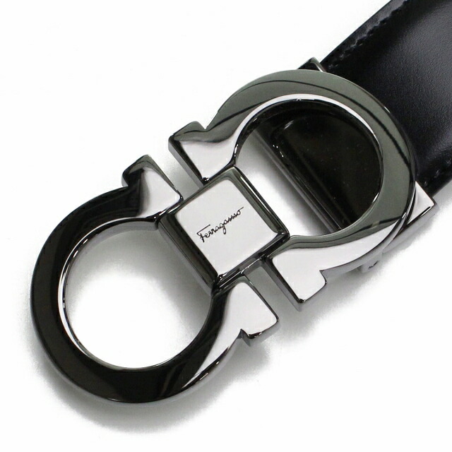 フェラガモ ベルト メンズ FERRAGAMO カーフ イタリア 67-9535 ブラック ブラウン系 小物 選べるモデル プレゼント 実用的