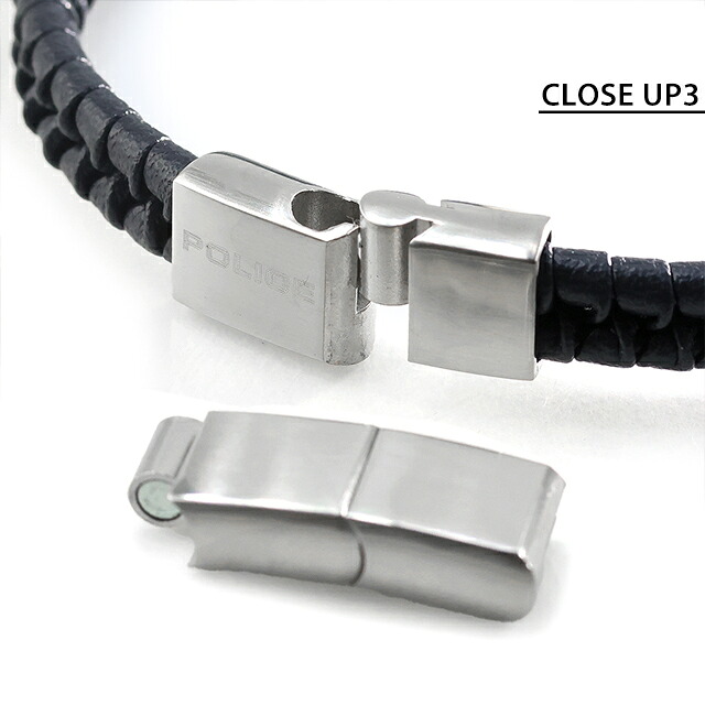 ポリス ブレスレット メンズ ブランド POLICE コントルト CONTORTO GB0081706 ネイビー シルバー アクセサリー 腕輪 ジュエリー ブランド 高級 おしゃれ プレゼント 男性 実用的 かっこいい