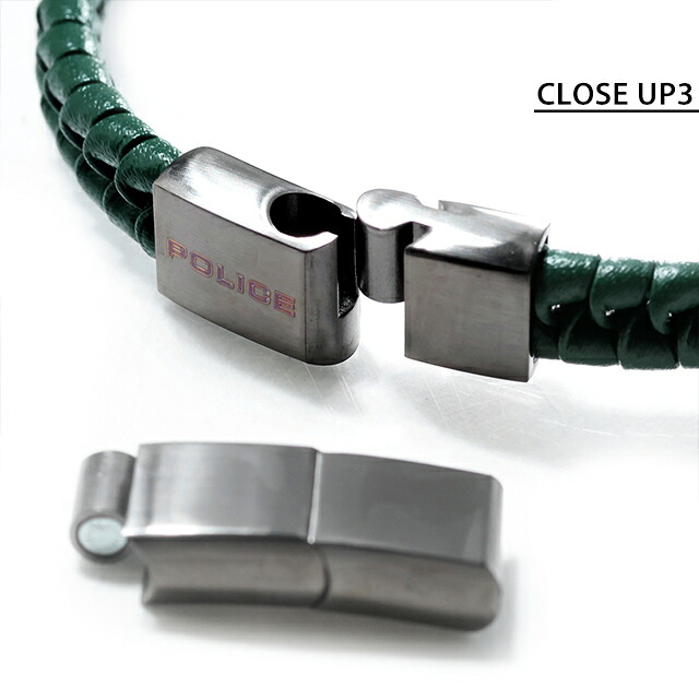 ポリス ブレスレット メンズ ブランド POLICE コントルト CONTORTO GB0081707 グリーン ガンメタル アクセサリー 腕輪 ジュエリー ブランド 高級 おしゃれ プレゼント 男性 実用的 かっこいい