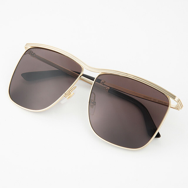 グッチ サングラス メンズ ブランド GUCCI GG0821S ゴールド／グレー