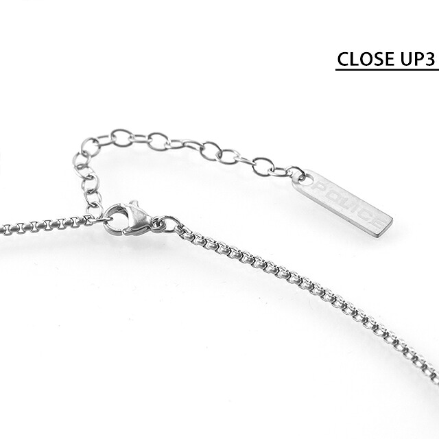 ポリス ネックレス ペンダント メンズ POLICE ドロマイト DOLOMITE GN0078401 シルバー ブラック アクセサリー ジュエリー ブランド 高級 おしゃれ プレゼント 男性 実用的 かっこいい