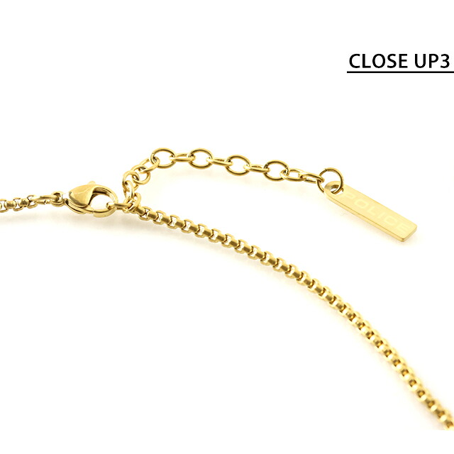 ポリス ネックレス ペンダント メンズ POLICE ファイバースキン FIBERSKIN プレート GN0081802 ゴールド アクセサリー ジュエリー ブランド 高級 おしゃれ プレゼント 男性 実用的 かっこいい