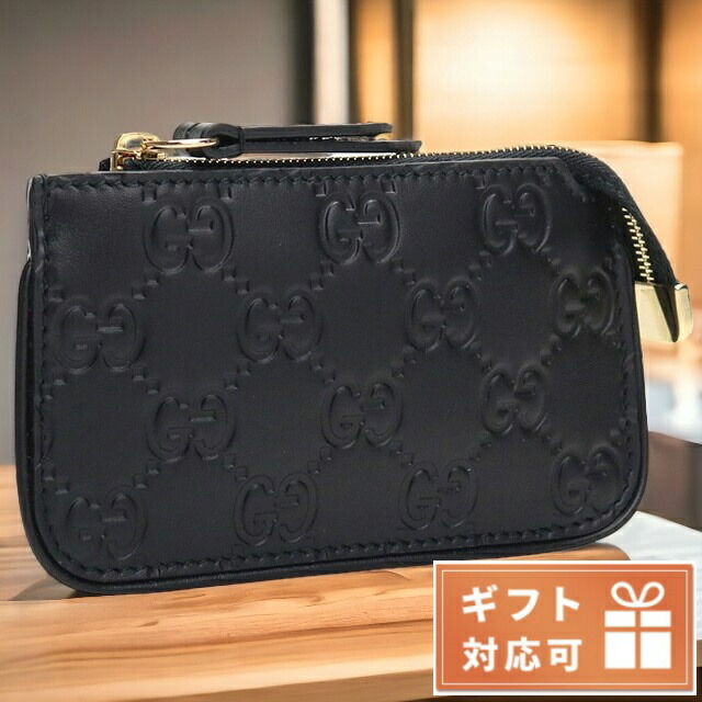 グッチ コインケース キーリング付 レディース GUCCI レザー イタリア 447964 ブラック 財布 小銭入れ 小さい ブランド 高級 おしゃれ プレゼント 実用的 かわいい