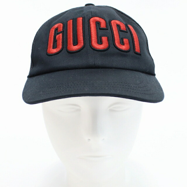 グッチ キャップ メンズ GUCCI コットン100% ポリエステル100% イタリア 701324 ブラック 小物 選べるモデル プレゼント 実用的