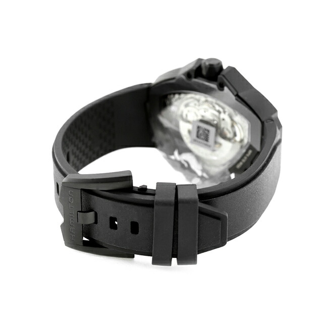 ハミルトン ベンチュラ Auto Edge Skeleton 47mm 自動巻き 腕時計 ブランド メンズ HAMILTON VENTURA H24645330 アナログ ブラック 黒 おしゃれ 防水 プレゼント 男性 実用的