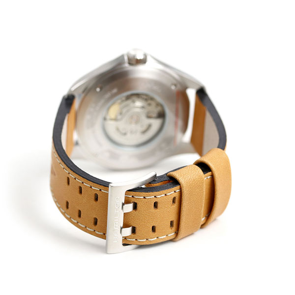 ハミルトン カーキ 腕時計 メンズ H64725531 HAMILTON 時計 アビエーション パイロット デイデイト 46mm 自動巻き ブラック ブラウン ブランド おしゃれ 防水 プレゼント 男性 実用的