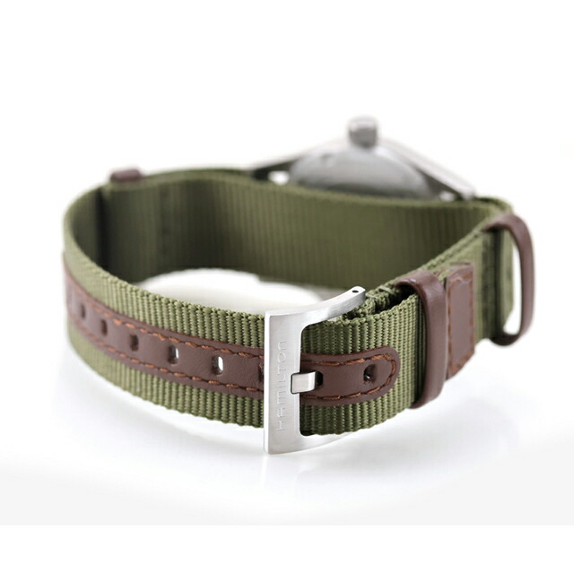 ハミルトン カーキ フィールド 33mm クォーツ 電池式 腕時計 ブランド メンズ HAMILTON KHAKI FIELD H69301960 アナログ カーキグリーン スイス製 おしゃれ 防水 プレゼント 男性 実用的