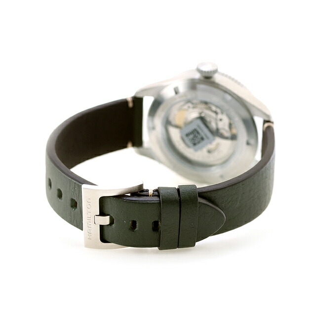 ハミルトン カーキ カーキ パイロット パイオニア 38mm 自動巻き 腕時計 ブランド メンズ HAMILTON KHAKI H76255810 アナログ アイボリー グリーン 白 おしゃれ 防水 プレゼント 男性 実用的